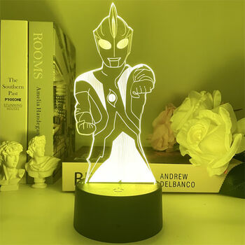 【精品优选】悬浮奥特曼摆件 卡通动漫3d小夜灯迪迦奥特曼床头灯礼品