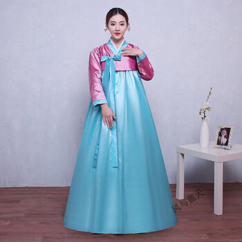 朝鲜族延边女舞蹈服传统裙子少数服饰民演出服练习服装裙定制联名款