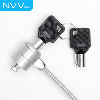 NVV笔记本电脑锁 安全防盗锁 笔记本锁 编码钥匙标准锁孔适用于联想惠普华硕ThinkPad通用锁NL-1