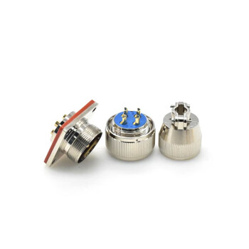  欧华远 玻璃烧结连接器MX可伐合金MX23-8P方形插座19芯真空气密航空插头MX 23-8P(母头+方形插座）