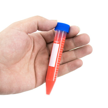 冰禹【京仓配送】塑料离心管带刻度  EP管种子瓶 子弹头离心管 BY-3073 10ml尖底螺盖（100个）