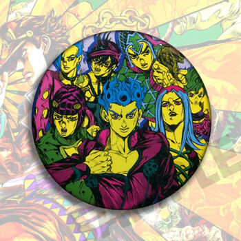 jojo的奇妙冒险动漫周边徽章黄金复刻饰品空条承太郎世界挂件二次定制