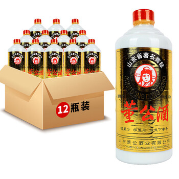 董公酒普通版正宗经典老牌450ml浓香型山东白酒送长辈回味礼品酒 十二