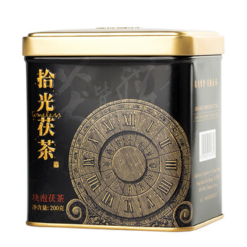 泾渭茯茶拾光块泡茯茶200g黑茶叶陕西咸阳茯砖茶特产节日送礼装免翘易泡