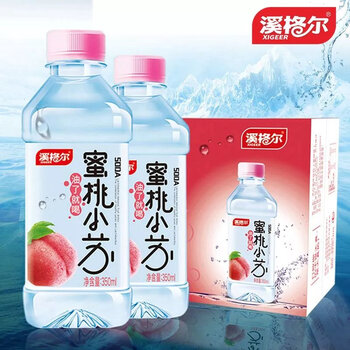 阿弟仔溪格尔苏打水350ml24瓶无气弱碱果味苏打水饮料多规格整箱24瓶