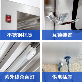 尚仪不锈钢传递窗实验室机紫外线杀菌消毒窗械双门互锁传递箱 304不锈钢600外径