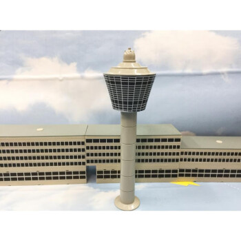 机智芽塔台模型1:400 airport tower set 机场塔台灯塔塑胶场景模型