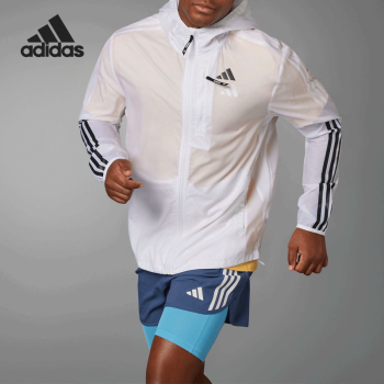 阿迪达斯 （adidas）外套男装女装2025春季新款户外跑步健身训练运动服梭织防风休闲夹 GT9769黑色 2XL
