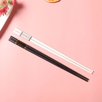 法兰格慕情侣筷子两双装家用创意一对2022新款网红夫妻筷子防滑防霉2