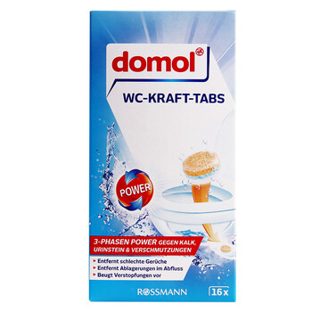 Domol 洁厕灵 马桶泡腾片 马桶清洁厕剂清洁块 祛垢除异味16粒