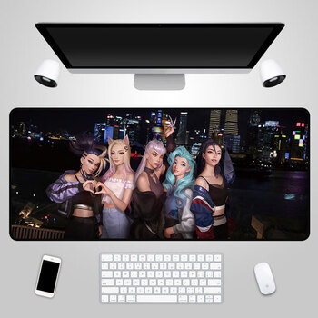 阿卡丽伊芙琳卡莎lol专业电竞办公杰奇洛kda五人同屏03700x300x3mm