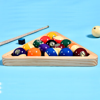 劲南中式黑8台球摆球架台球三角架实木台球配件