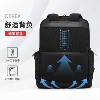 新秀丽双肩包高端商务电脑包男15.6英寸旅行包总裁大容量出差背包 礼物