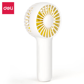 得力迷你手持小风扇三档风力清凉耐用随身便携军训学生宿舍办公室 2.5寸扇面 白色85812 得力迷你手持小风扇三档风力清凉耐用随身便携军训学生宿舍办公室 2.5寸扇面 白色85812