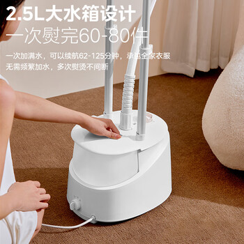 美的（Midea）【银离子】立式挂烫机40g/min大蒸汽2.5L水箱家用大功率电熨斗机便携手持熨烫机平烫商用YY2000