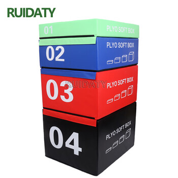 RUIDATY 跳箱训练 健身房爆发力弹跳力软体跳箱四合一 1+2+3号跳箱