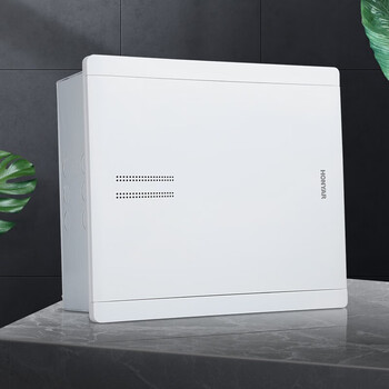 鸿雁弱电箱家用套装多媒体布线信息箱H型光纤400*300空箱光纤入户