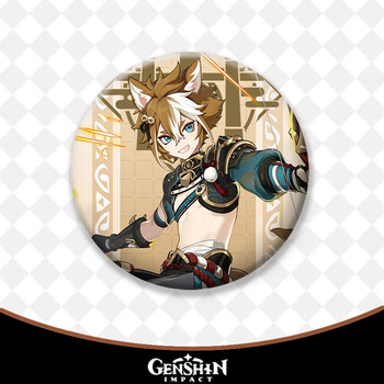 原神蒙德主题系列全人物胸章温迪派蒙魈钟离胡桃动漫徽章genshin 五郎