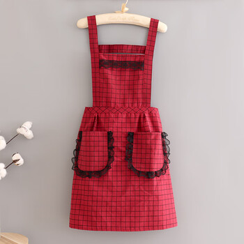 茶光(chaguang)防水防油厨房做饭家用可爱围裙女厨房工作围腰韩版时尚