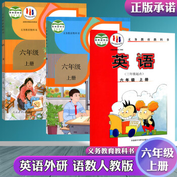 廣西南寧2023小學6六年級上冊語文數學英語課本人教版語文數學書外研