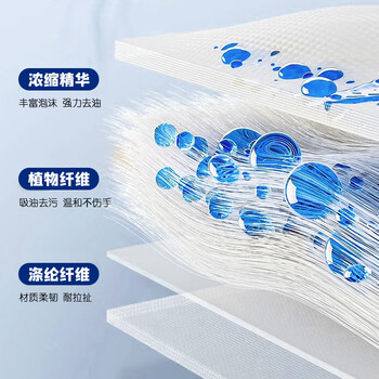 SnowDream日本厨房湿巾80抽*3包加大加厚款 厨房用纸去油污强力吸油湿纸巾