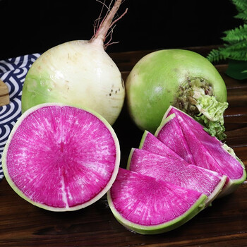 恬女神新鲜心里美萝卜红心大萝卜胭脂萝卜25kg新鲜蔬菜顺丰速运
