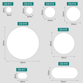 北极熊点点胶无痕双面胶贴片2026年春联圆点纳米胶强力贴组合装易撕对联贴  直径10mm 280枚 DS-512