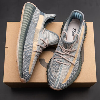 椰子鞋男350满天星莆田男鞋春夏新款透气网面休闲鞋情侣减震跑步 卡其