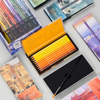 马可（MARCO）大师系列60色水溶性珍藏版礼盒彩色铅笔专业考试画笔套装男女生日出游礼物绘画套装开学好礼