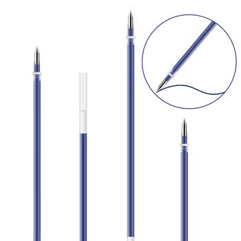 得力(deli)中性笔笔芯s760黑色0.5mm子弹头签字笔水笔替芯20支装