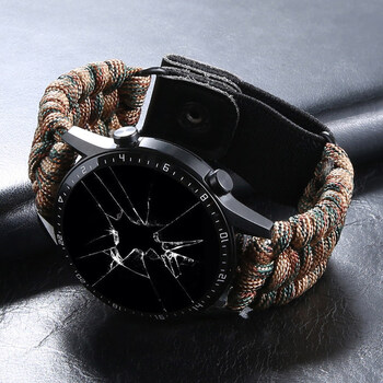 手表链42mm时尚荣耀magic2替换腕带迷彩棕荣耀手表2dreamgs3pro22mm