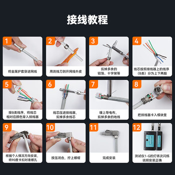 山泽 七类万兆屏蔽免打水晶头 工程级CAT7免压RJ45网络镀金接头 直角弯头7类网线连接器 单个装 MDC74