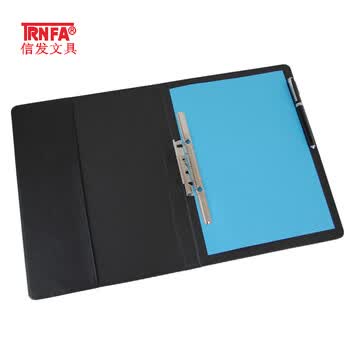 信发TN-B1-01（黑色） A4商务签约本/经理合同文件夹 经典皮面会议夹/合约夹/庆典宣哲本