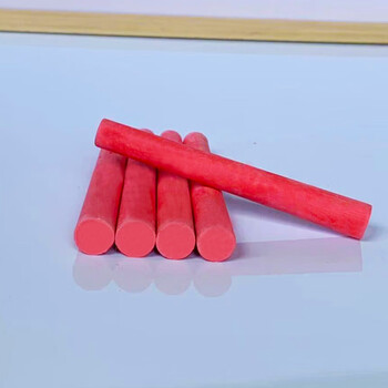 御杰红色粉笔100支儿童涂鸦笔无尘无毒粉笔绿板黑板报专用彩色粉笔教师教学专用