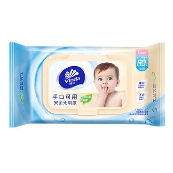 维达（Vinda） 婴儿湿巾 安全无刺激 RO纯水 80片*4包 VW2004
