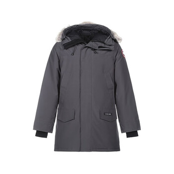 canada goose加拿大鹅 男士石墨灰langford 鸭绒连帽羽绒服派克大衣