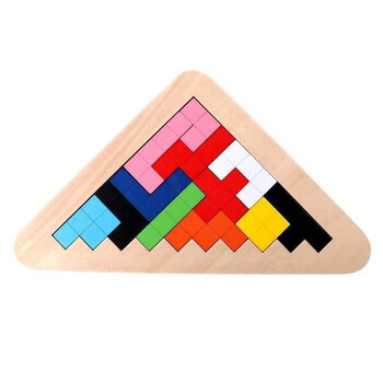 儿童俄罗方块积木制早教益训练拼图巧板大脑开发婴儿玩 三角俄罗斯