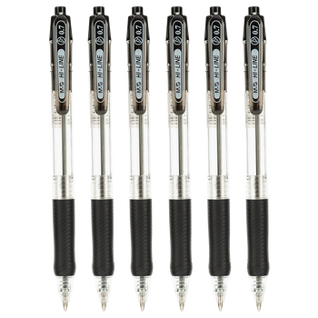 晨光（M&G）文具圆珠笔中油笔0.7mm子弹头软胶握手原子笔按动笔学生办公用品黑色12支/盒BP8106