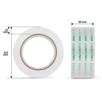 得力（deli）30325 高品质高透明封箱胶带 打包胶带60mm*100y*50um 6卷/筒【2筒/组】