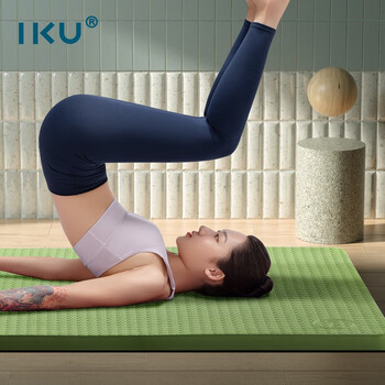 IKU瑜伽减震垫隔音加长加厚防滑专业运动垫男健身跑步垫子61*15绿色 IKU瑜伽减震垫隔音加长加厚防滑专业运动垫男健身跑步垫子61*15绿色