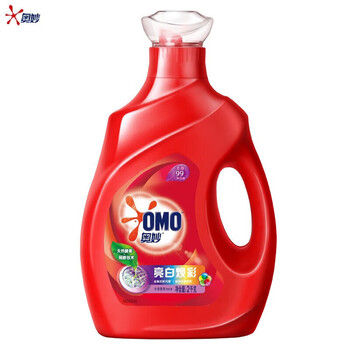 奥妙（OMO）亮白焕彩洗衣液2KG亮白清香柔顺+洗衣凝珠10颗+去渍洗衣皂2×220g