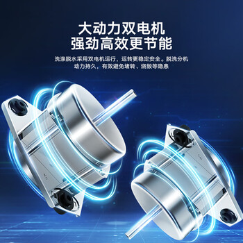 小天鹅（LittleSwan）双桶双缸洗衣机半自动 10公斤大容量 喷淋漂洗强力去污  升级玻璃盖板 TP100VH60E