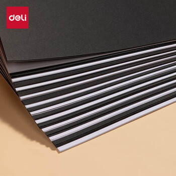 得力(deli)20张A3黑色卡纸 硬厚卡纸儿童手工折纸剪纸 美术绘画手绘纸课堂儿童文具DIY生日开学礼物 得力(deli)20张A3黑色卡纸 硬厚卡纸儿童手工折纸剪纸 美术绘画手绘纸课堂儿童文具DIY生日开学礼物