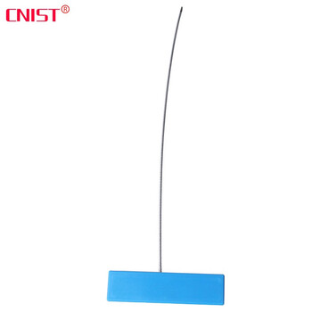 CNIST 英思腾 RFID电子标签一次性超高频煤气罐油罐车物流货柜车钢丝防伪防盗封条铅封扎带 CN10026RFID铅封标签20个