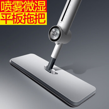 大卫喷水平板拖把36cm杆长128cm2布A9微湿喷雾清洁养护一次搞定