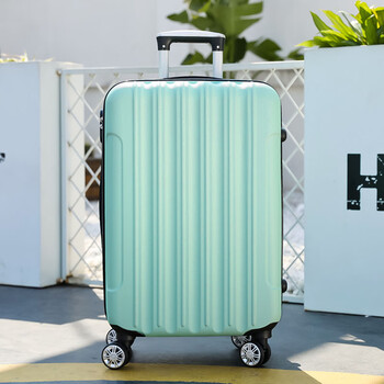 soo行李箱男高颜值耐用大容量24寸20感学生男生登机箱拉杆旅行箱 浅