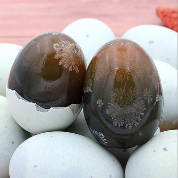 水姑妈皮蛋松花蛋20枚无铅工艺6070克每枚大皮蛋溏心麻鸭蛋贵州三穗