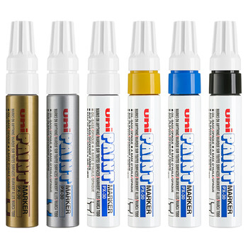 三菱(Uni)油漆笔 PX-30宽记号笔 不掉漆 斜头粗字油性笔(可用于汽车补漆) 4.0-8.5mm蓝色 单支装 三菱(Uni)油漆笔 PX-30宽记号笔 不掉漆 斜头粗字油性笔(可用于汽车补漆) 4.0-8.5mm蓝色 单支装