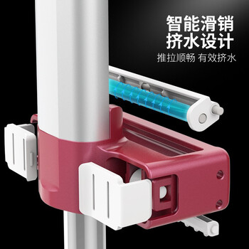 好媳妇平板拖把40CM2块布  免手洗懒人铝合金家用木地板墩布旋转地拖