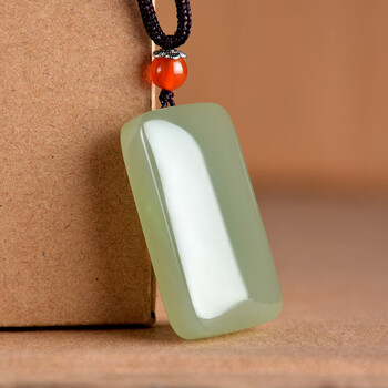 捷凤新疆和田玉平安无事牌男款吊坠平安牌挂件玉佩无事牌项链玉牌牌子